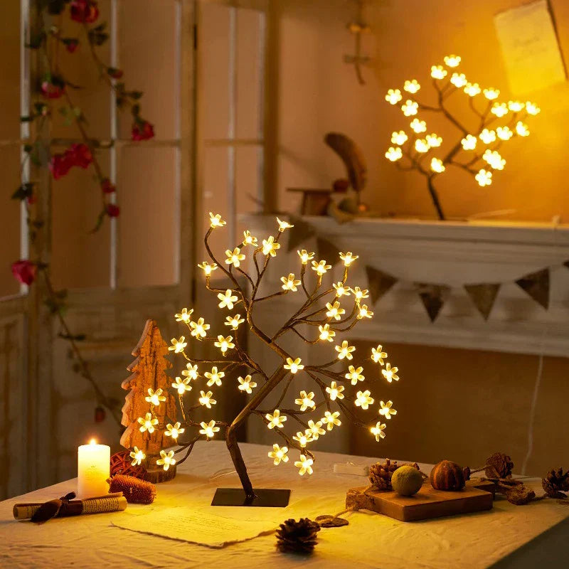 GlowBlossom - LED Kirsblomma Trädlampa – Stämningsfull Belysning för Vardagsrum och Sovrum