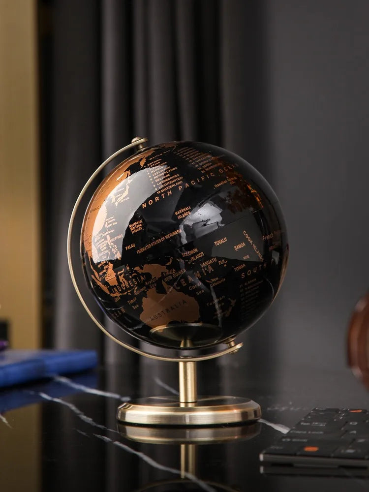Orbia Globe | Rotating metal globe for desk & learning environment