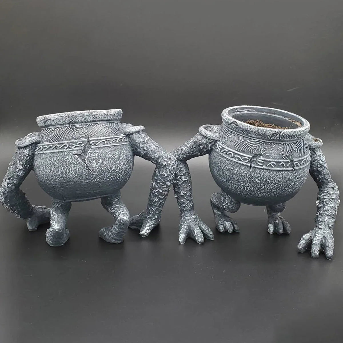 Carvallo DecoRoot | Väderbeständig & Retrodesign | För Inomhus & Utomhus | Högkvalitativt Konstharpuki