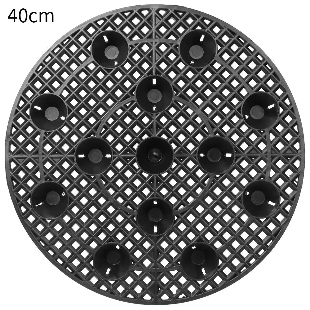 Carvallo växtkruka underlägg med ståfunktion | Golv- & terrasskydd | 20/30/40 cm Ø | För inomhus & utomhus
