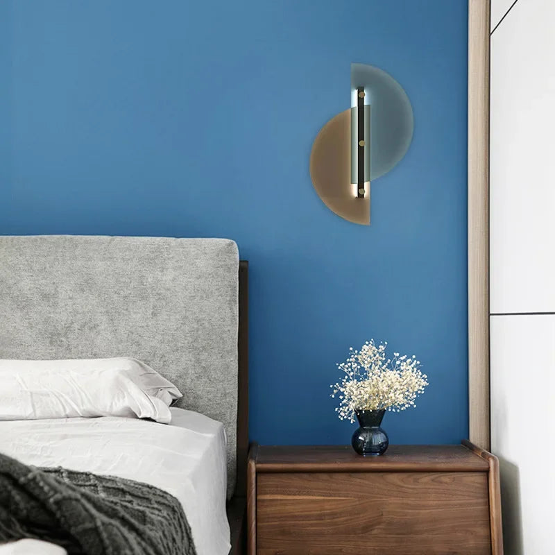 LichtBoog - Vägglampa Glas Halvrund Kreativ Modern Design