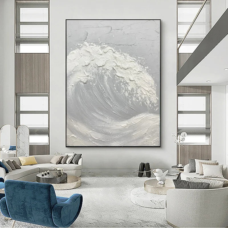 Silent Surge - Handmålad oljemålning