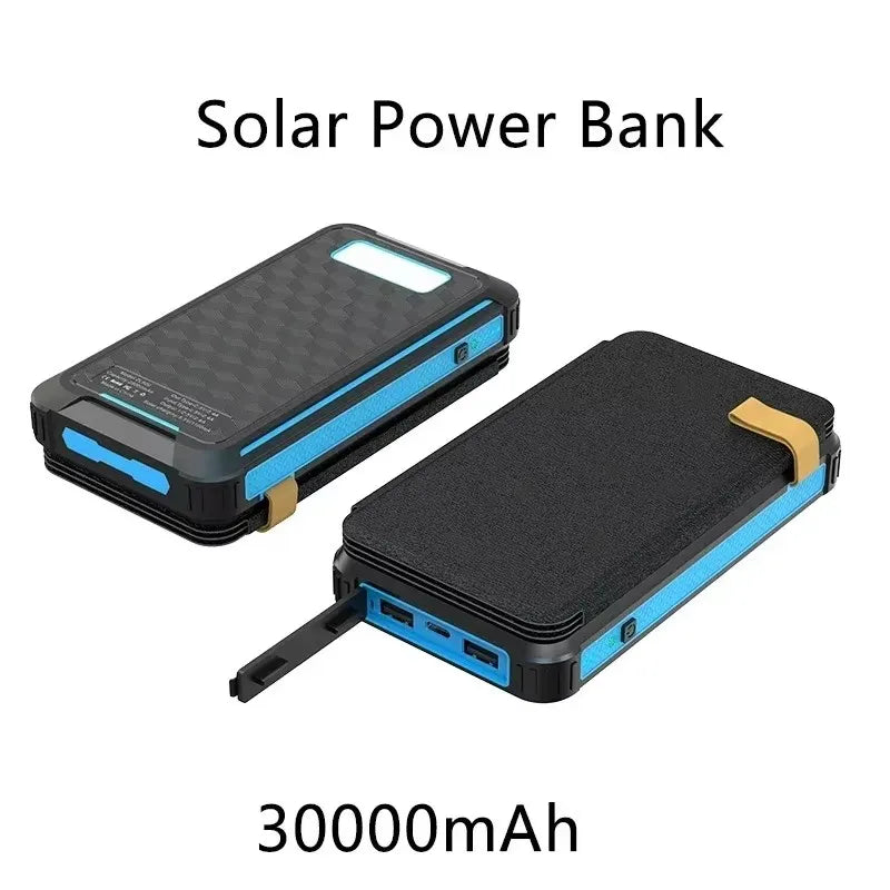 Carvallo-Powerbank SunCharge Fold | Fällbart solpanel & USB-utgång | Vattentät & Utomhusvänlig | För mobil, camping & resor