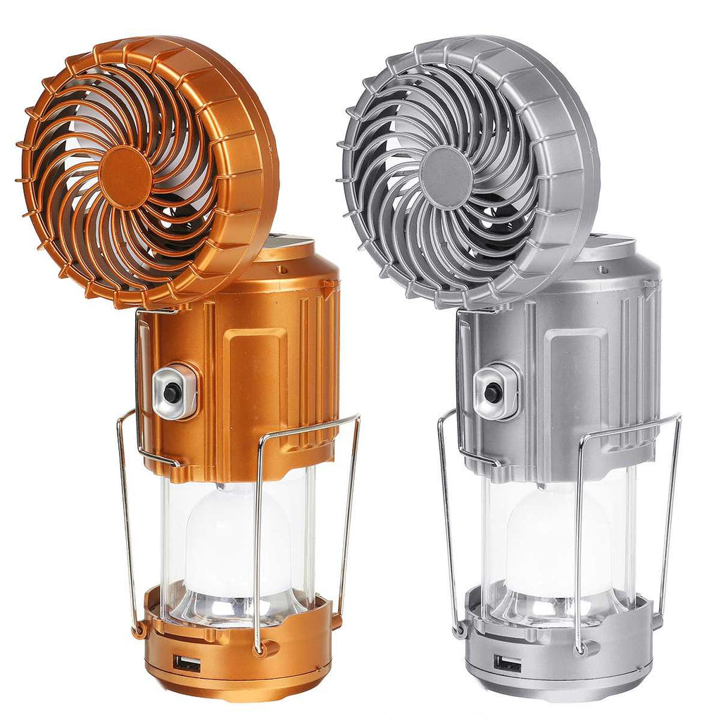 Carvallo - Multifunktionell LED-lampa med fläkt och laddare