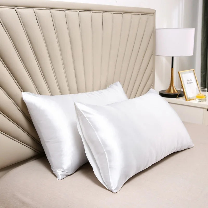 100% Mulberry Silk Pillowcase – Slät, Hypoallergenisk och Lyxig