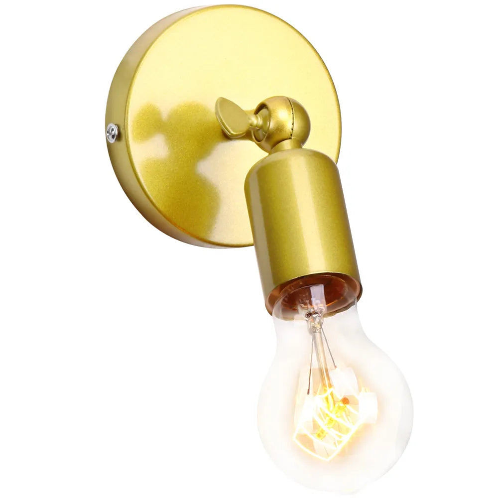 IndustriellBrons - Justerbar Retro Vägglampa för Stämningsfull Belysning