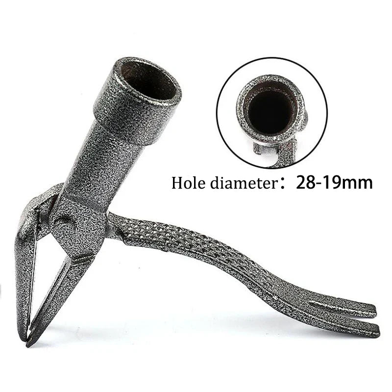 Carvallo RootClaw Ogräsrensare med klor | Av robust stål & fotpedal | För alla typer av jord