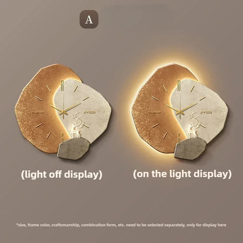 Auralume Circa | LED-belyst väggklocka med modern design