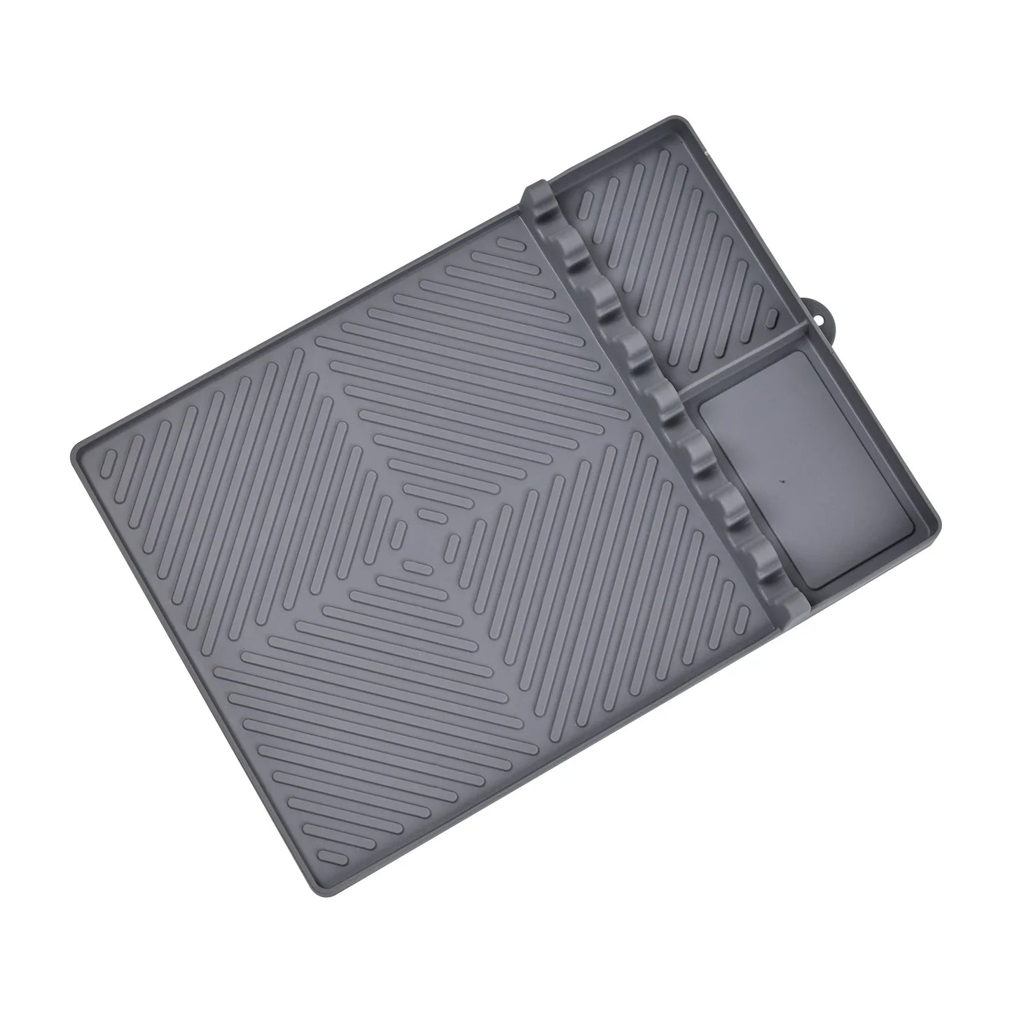 Carvallo Rektangulär Silikon-Uppläggningsmatta | Värmebeständig & Diskmaskinssäker | Oljeuppsamlings- och Avtorkningsmatta för Kök & Ugn