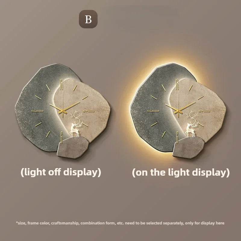 Auralume Circa | LED-belyst väggklocka med modern design