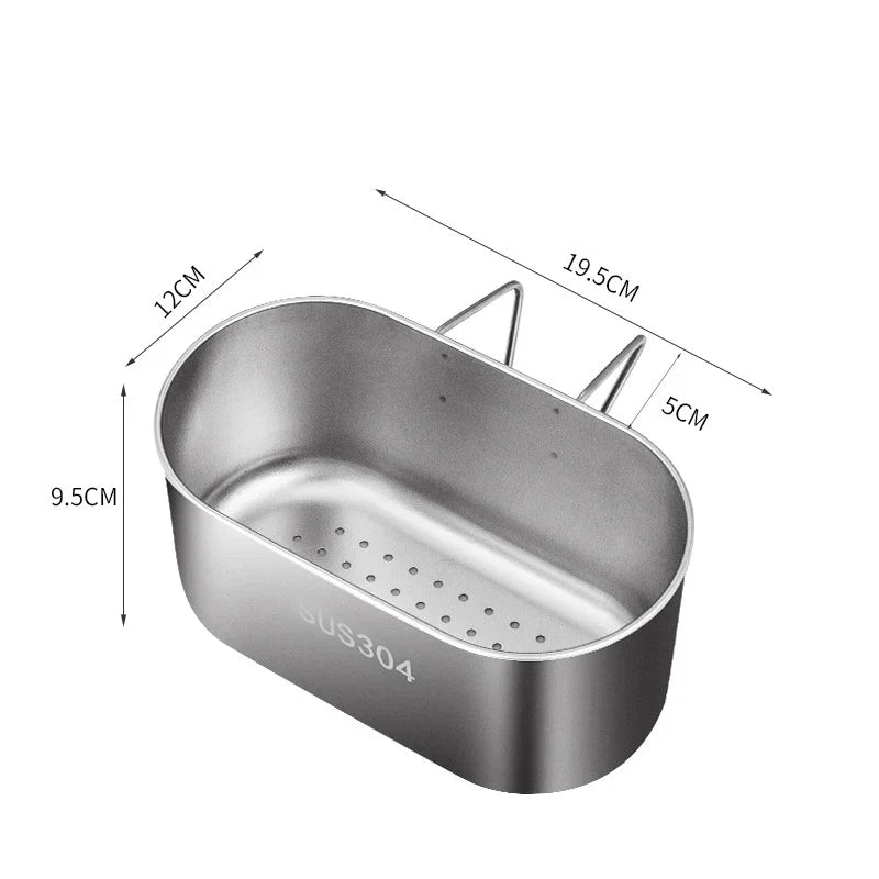 Carvallo AquaDrop Inox | Rostfritt avloppsfilter för diskho | Rostfritt & Hållbart | 1 styck | ca. 200 g
