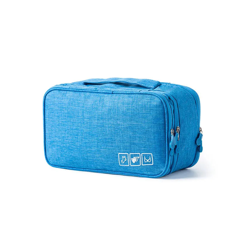 Carvallo-Organizer Travinelle | Fällbar resväska med 3 fack | Vattentät & Transparent | 30 × 17 × 13 cm