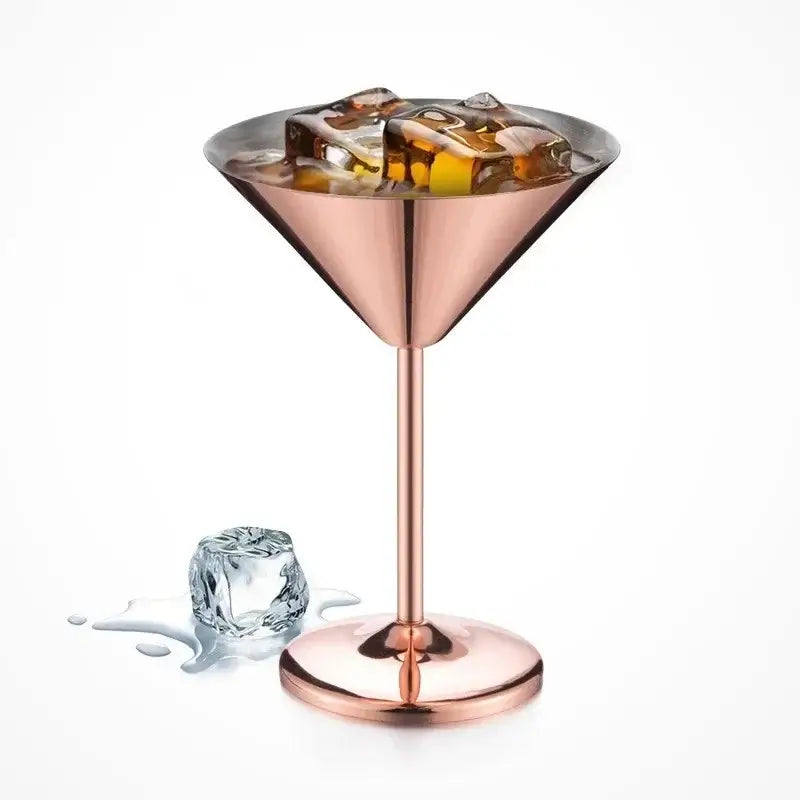 Royallure Isolerad 304 Rostfritt Stål Martini Glas – Roséguld, Personliggjord, Karaoke-Bar Redo
