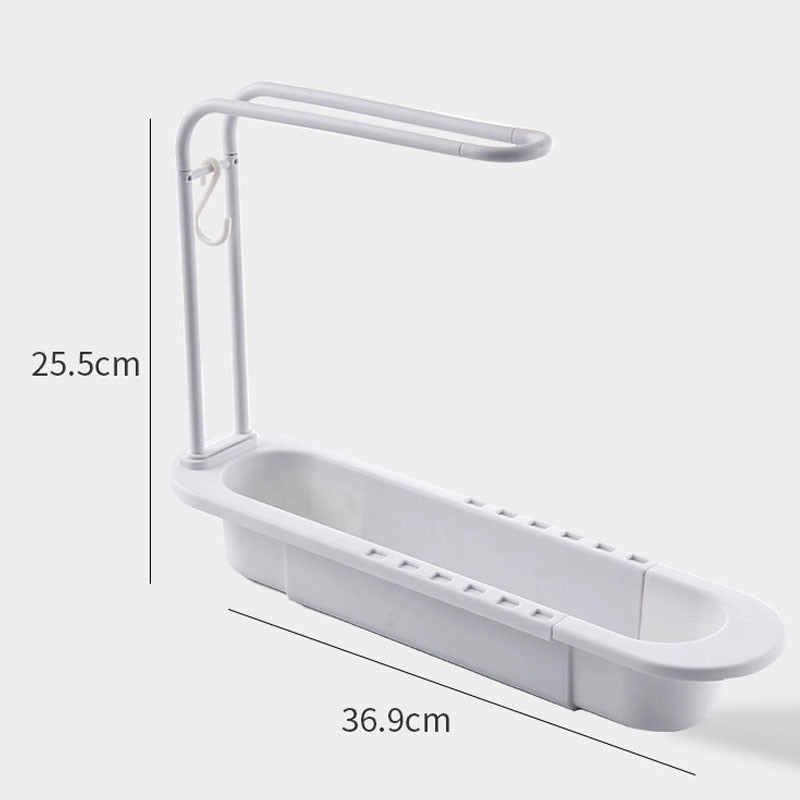 SmartHome SinkTidy | Diskho-organisatör med hylla för svampar & dukar