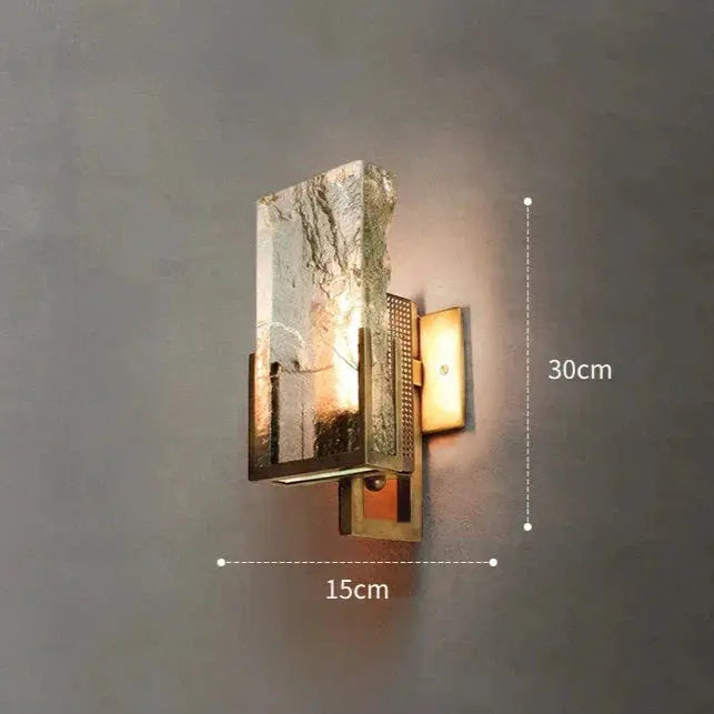 ÉléganceLumi - Vägglampa i Guldkristall