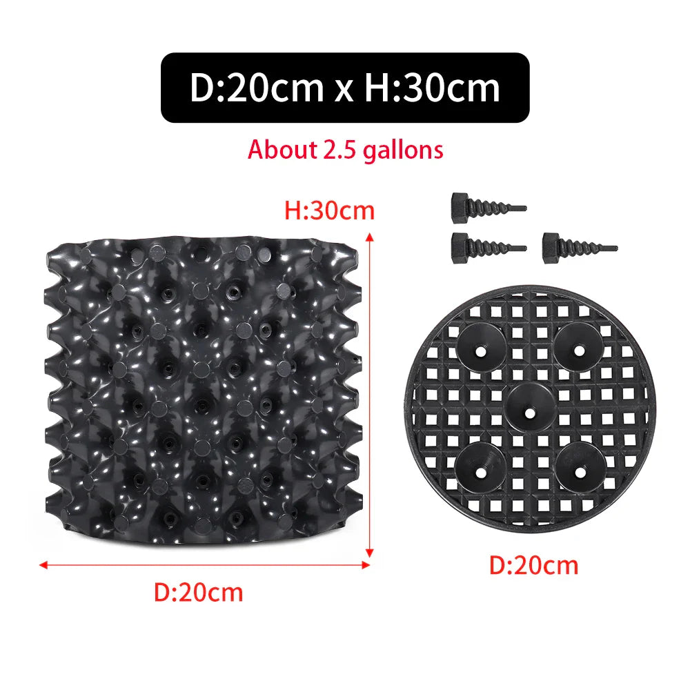 Carvallo Pro | Rotkontroll- & Uppdragskruka | För Bonsai, Träd & Buskar | Snabb rotväxt | PVC-skål