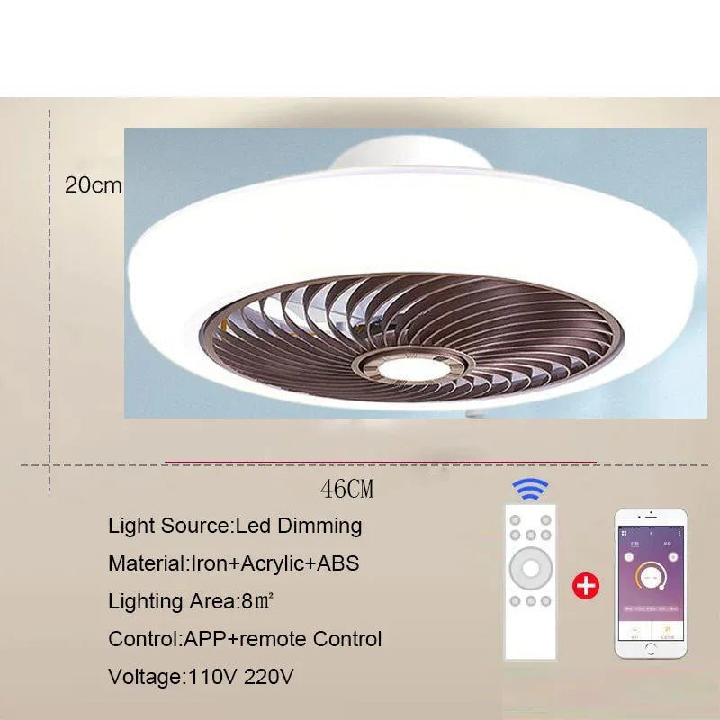 Aeralis Fold | Intelligent takfläkt med ljus och infällbara vingar – tyst & fjärrstyrd