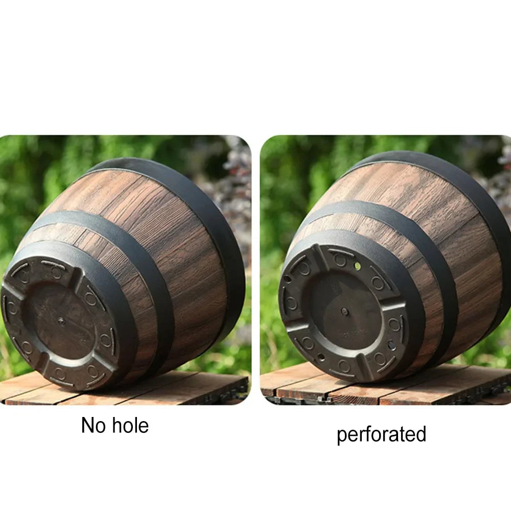 Carvallo Blomkruka i retrofat design | Stort volym & UV-beständig | För inomhus- & utomhusbruk | Lätt & väderbeständig