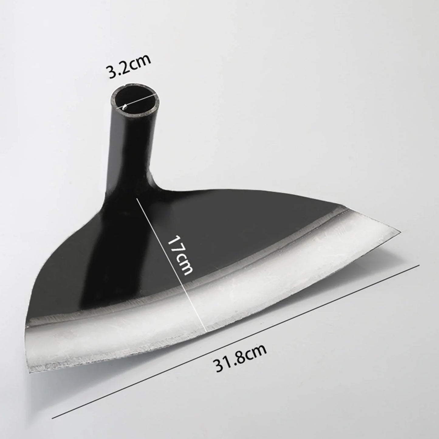 Carvallo Handhacka utan skaft | Högkvalitativ ogräshacka av kolstål | För rensning, jordlossa och grönsaksodling – Olika storlekar