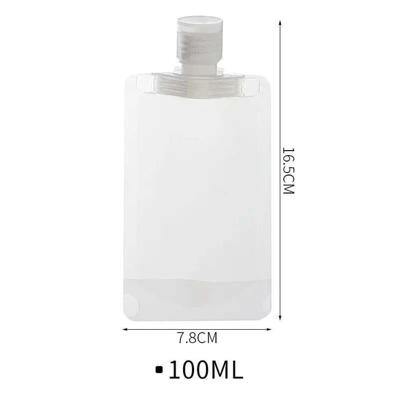 Carvallo Mini-flaskset | Kosmetik reseset med förvaringsväska | 5-delar | PET-flaskor 30–100ml