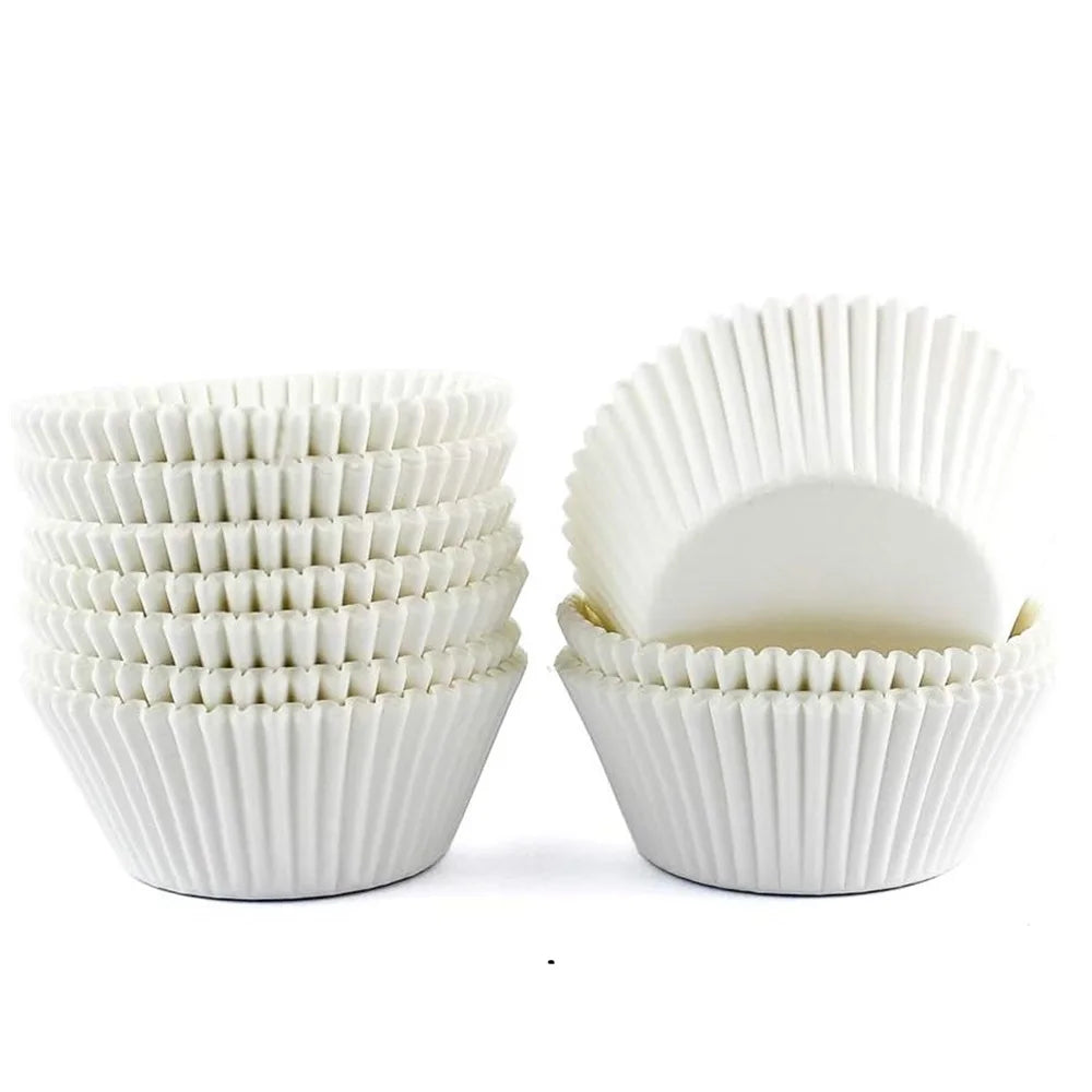 Carvallo Pappersformar BakePure 200-set | Non-stick & Fritts | För muffins & cupcakes | Ugns- & mikrovågssäker | Livsmedelsäkert