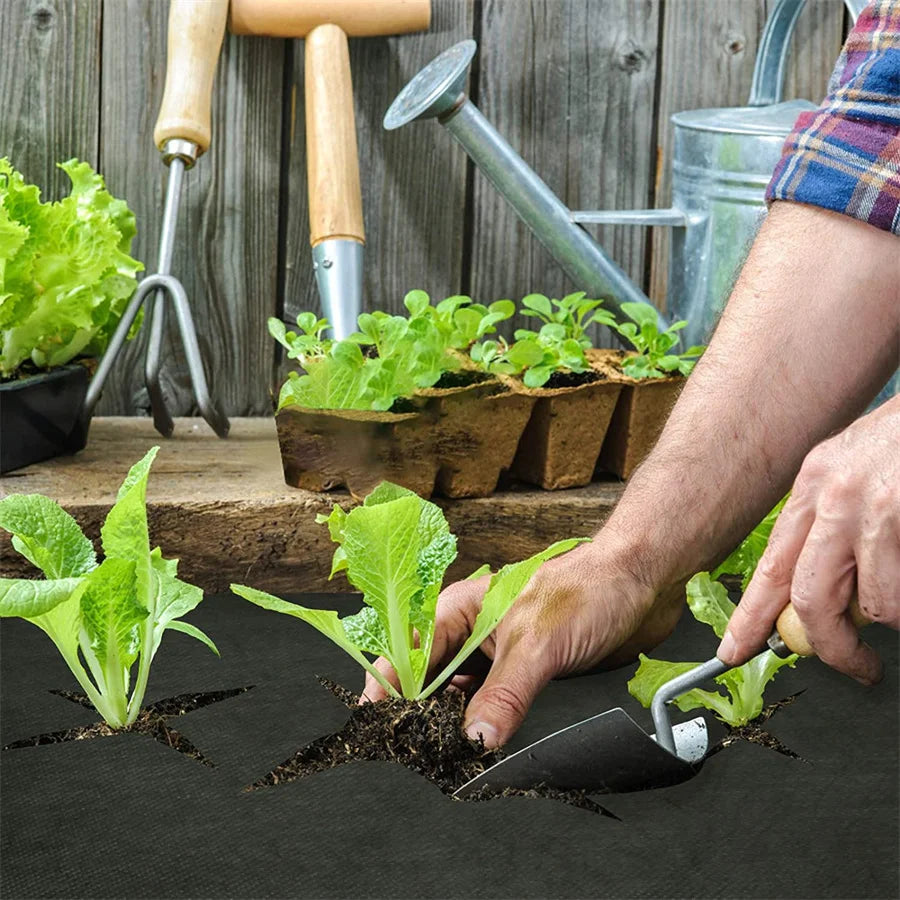 Carvallo TerraShield Pro | Robust trädgårdsvävarulle | UV-beständig & vattengenomtränglig | För bäddar, vägar & infarter