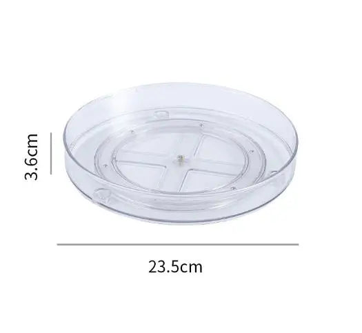 Carvallo 360 Svängbar förvaringsbox | 360° Organizer för kök & kosmetik | Halkfri & platsbesparande | Ø 28 cm