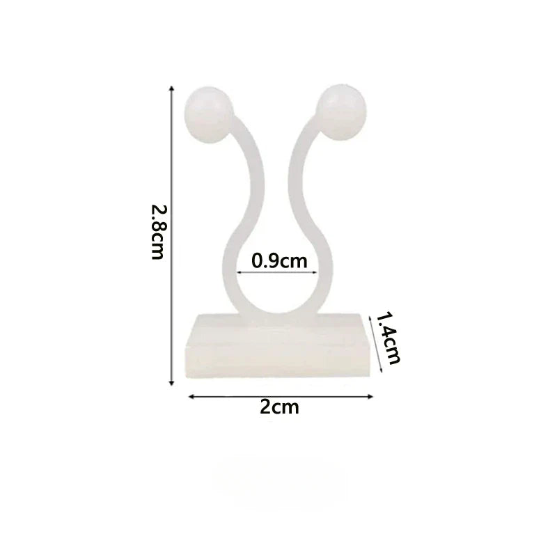 Carvallo Självhäftande växtklipp 10/50 stycken | Stöd för klätterväxter | Osynlig fäste för väggar & fönster