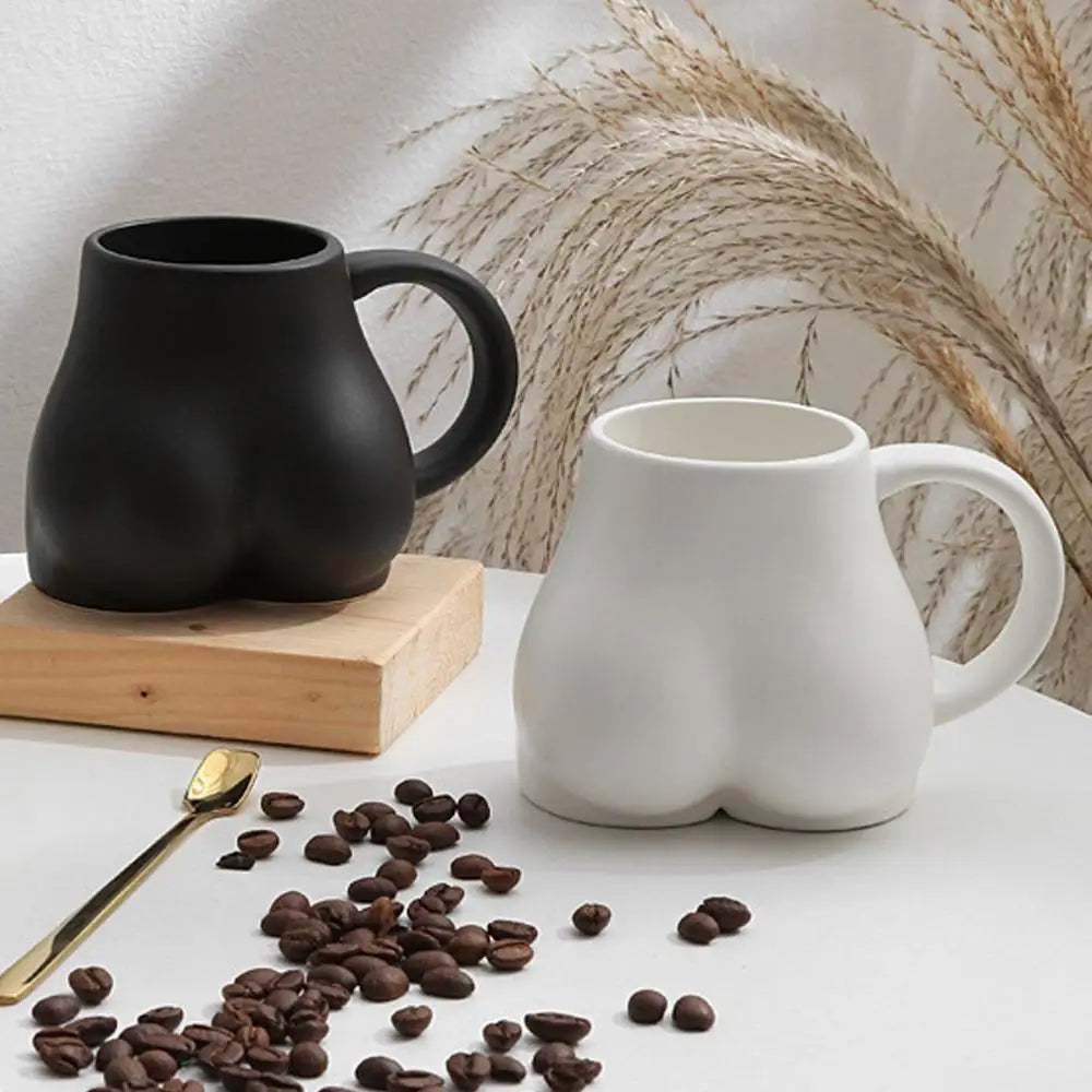 Kaffe Mugg Med Kvinnliga Rundningar
