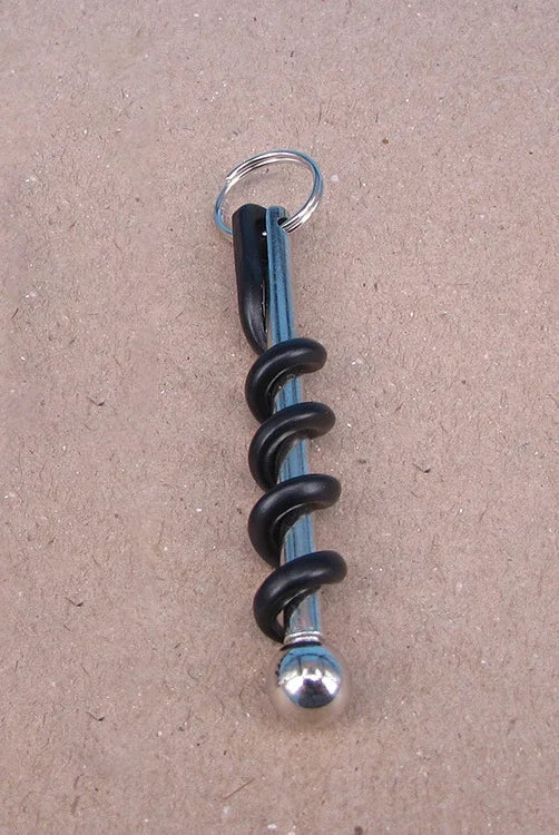 Carvallo Mini Korkskruv med nyckelring | Rostfri flasköppnare för vin & utomhus | Ultralätt & multifunktionell för camping & resor