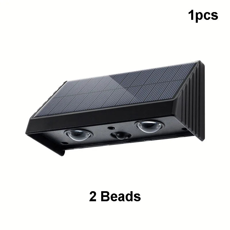 Carvallo Solar Vägglampa Utomhus | Automatisk Ljus vid Mörker | IP54 Vattentät | LED Varmvit | För Trädgård & Balkong