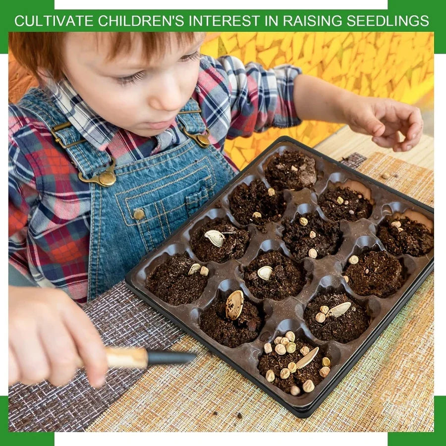 Carvallo Såddbrickor 6-pack | 27×27 cm | Utan avloppshål | Återanvändbar & Stapelbar