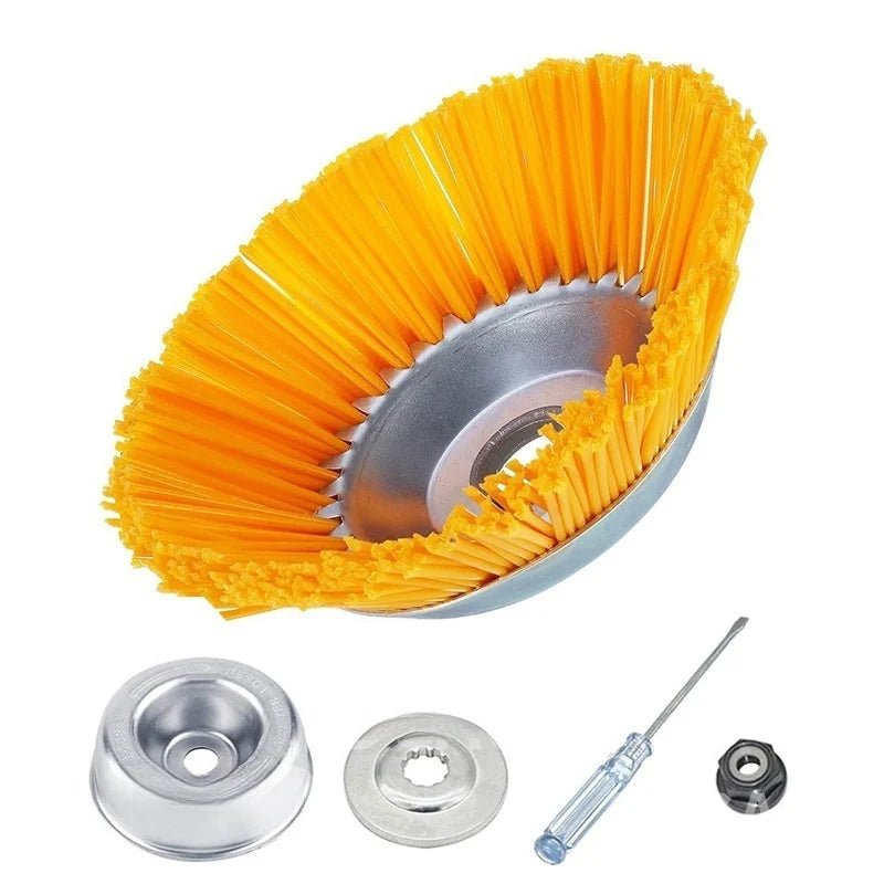 Carvallo 220 | 8-tums ogräsrad med nylonborsthuvud | För grästrimmers & röjsågar | För stenfogar & kanter