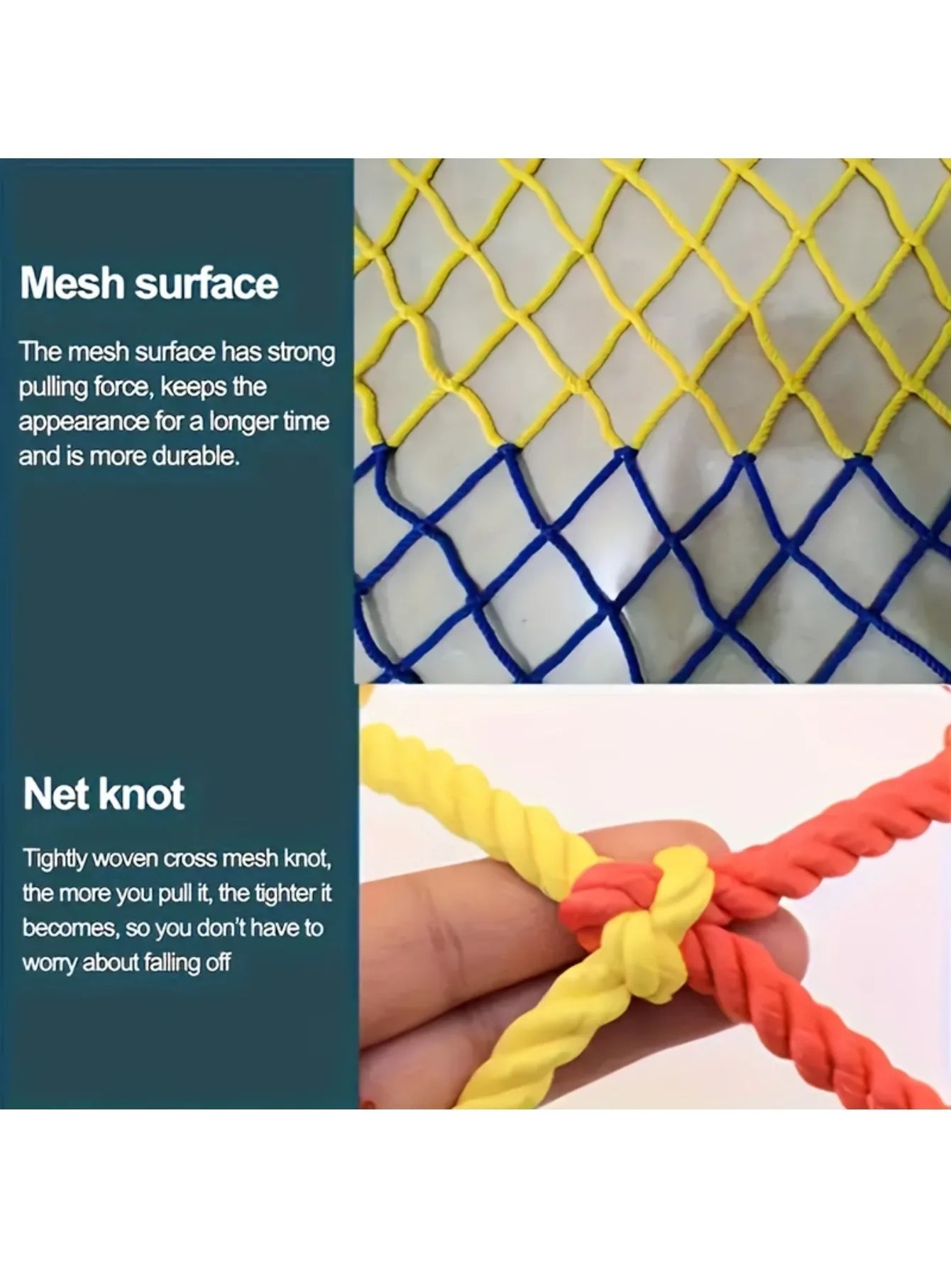 Carvallo Ranknetz Färggart Klatternät för Växter | Robust Trädgårdsnät för Ärtor & Bönor | Dekor- & Klätterhjälp | Väderbeständig