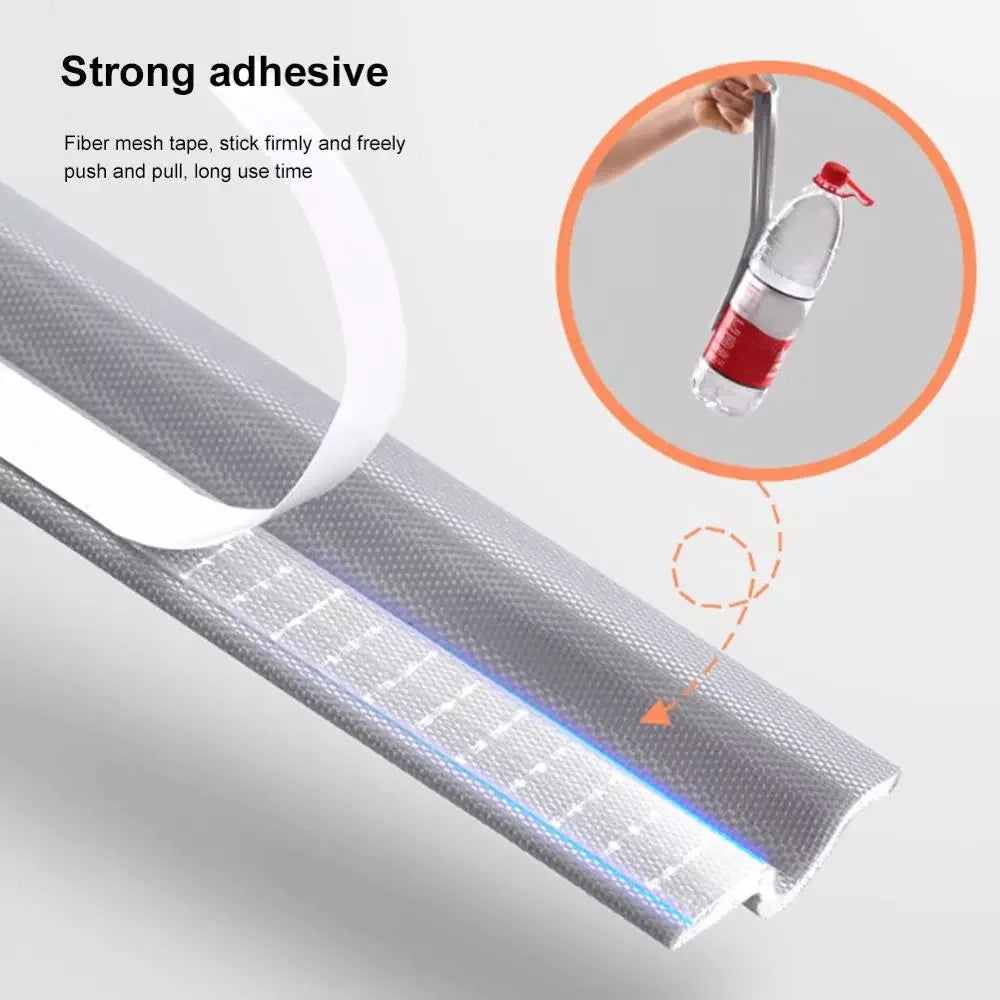 Carvallo SilentFlex | 6 m / 10 m / 20 m / 30 m / 40 m Självhäftande | Ljud- & värmeisolerande | För fönster & skjutdörrar | Vind- & insektsskydd