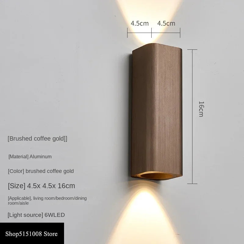 GlowLuxe - Modern LED Vägglampa för Sovrum & Korridor