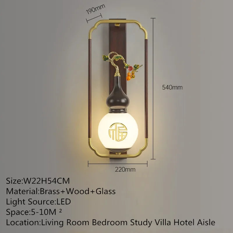 MessingLuxe - Tidsenlig Vägglampa