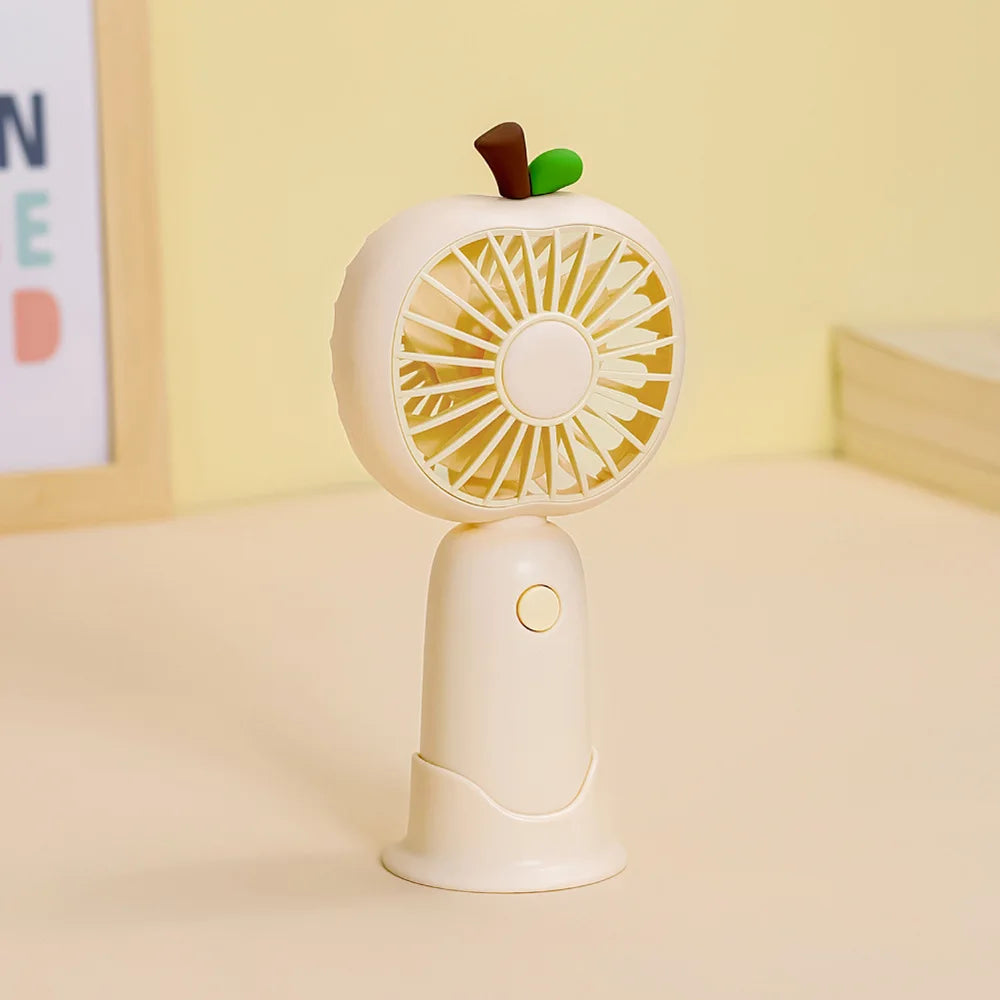 Carvallo-Handventilator FruBreeze | USB-laddning | Bärbar & Tyst | Sommarpryl i fruktdesign
