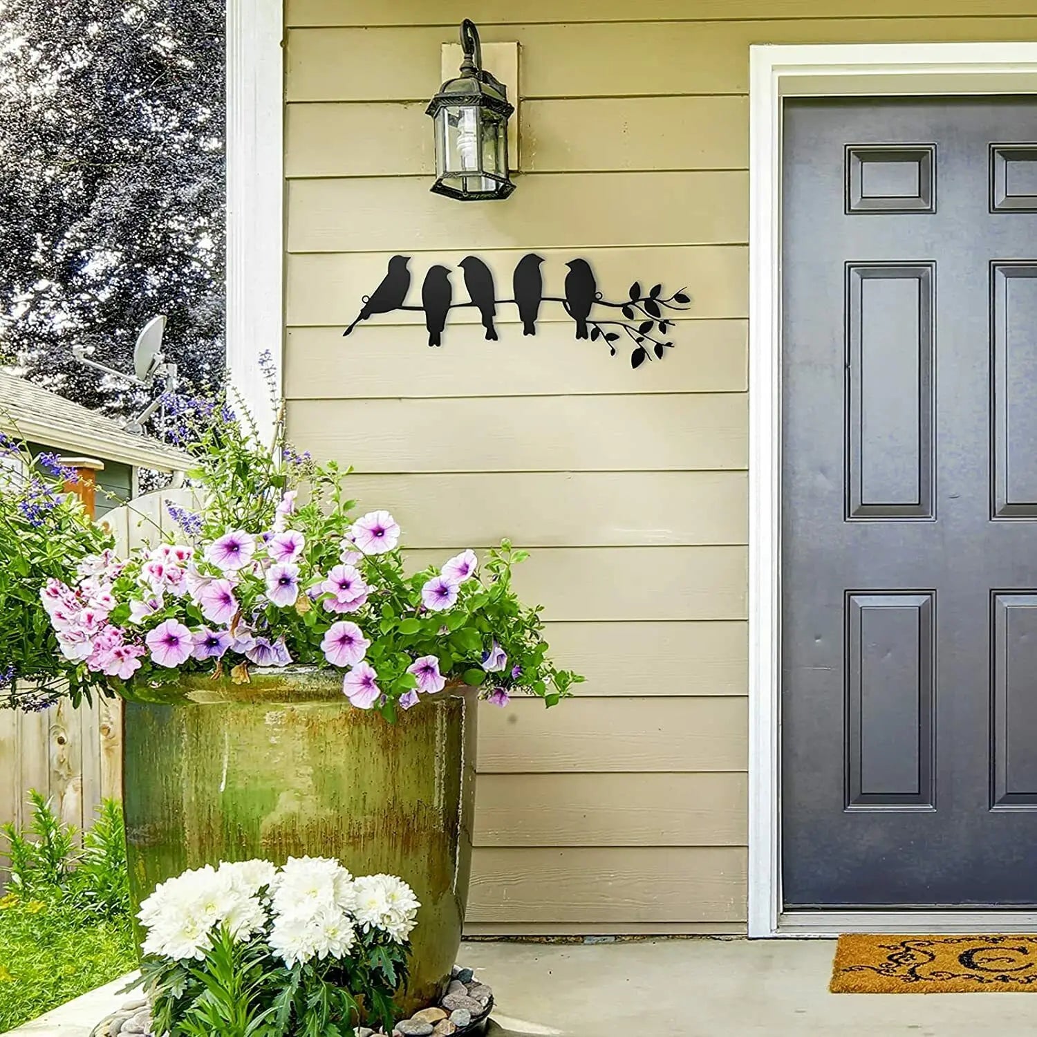 Birdsong Väggdekoration – Stämningsfulla Sittande Fåglar