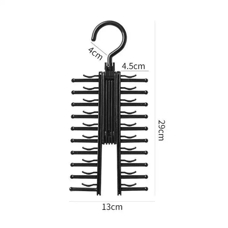 Carvallo Vridbar Klädhängare | 360° Rotation | För Krawatten, Bälten & Schalar | Kompakt & Mångsidig