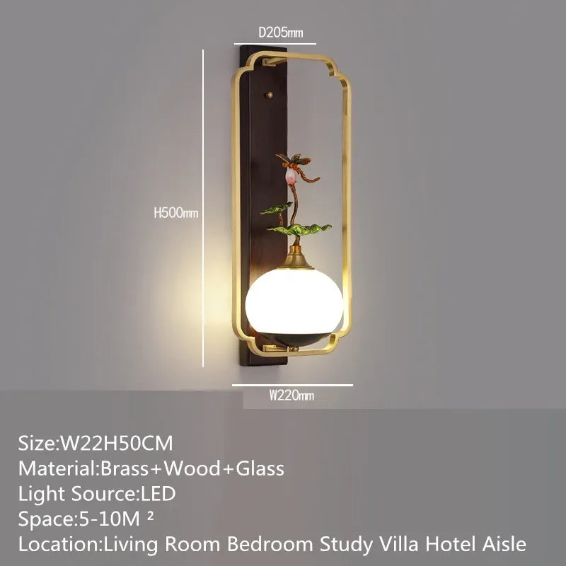 MessingLuxe - Tidsenlig Vägglampa