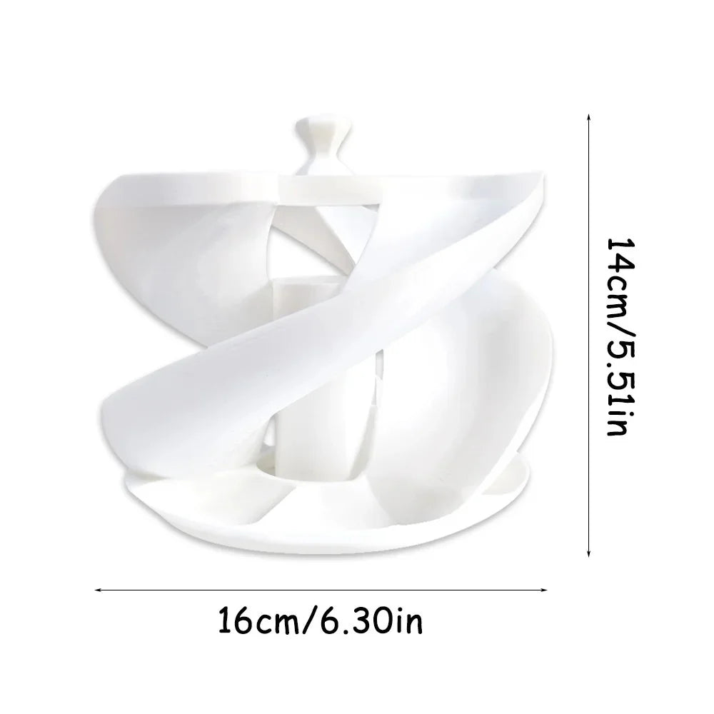 Carvallo RollEgg | Automatisk 3D-rullmekanism | Platsbesparande organizer | För upp till 18 ägg