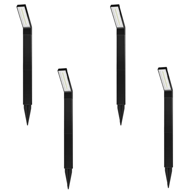 1/4 Pack Solcellsbelysning För Väg Utomhus Vattentåliga LED Trädgårdslampor För Gräsmatta Och Landskap