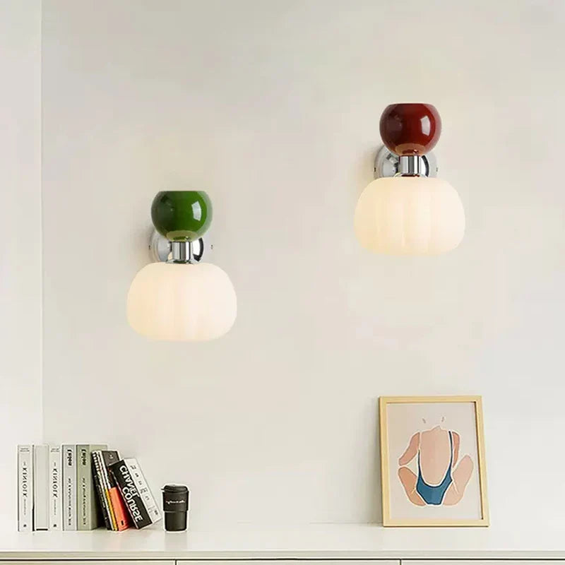 PumpkinLicht - Modern LED Vägglampa med Dubbel Huvud för Vardagsrum och Sovrum