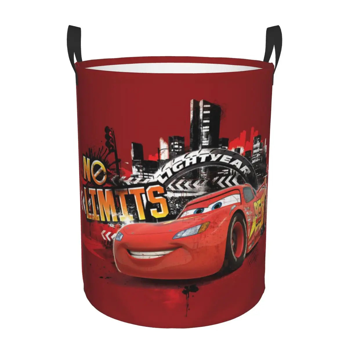 Bilar Lightning McQueen Tvättkorg – Rymlig och Fällbar Korg för Kläder