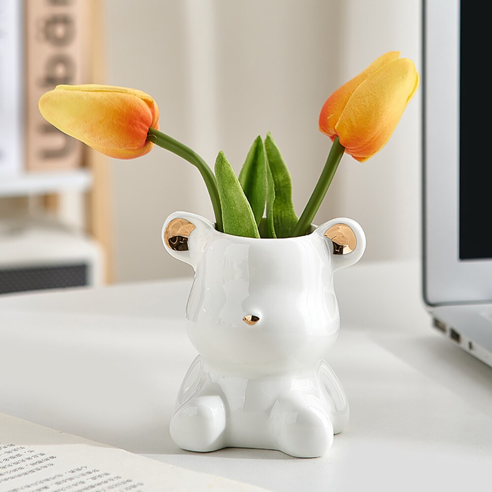 NordicBear - Legendariska keramiska björnvaser för att lägga till charm till vilket rum som helst