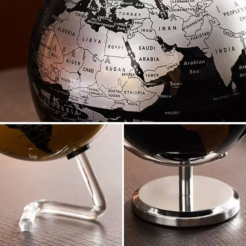 Orbia Globe | Rotating metal globe for desk & learning environment
