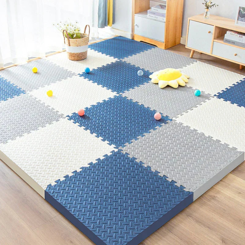PlayMats – Färgglad skum babylekmatta pussel med låsbart design för barn