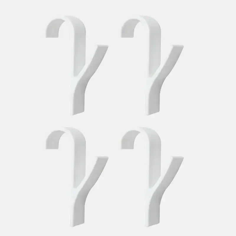 Carvallo Radiator Hook Set | 4-Pack | Space-Saving & Transparent | For Bathroom & Kitchen