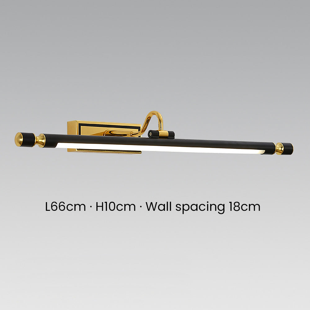 Svart Enkel LED Badrumsspegel Vägglampa